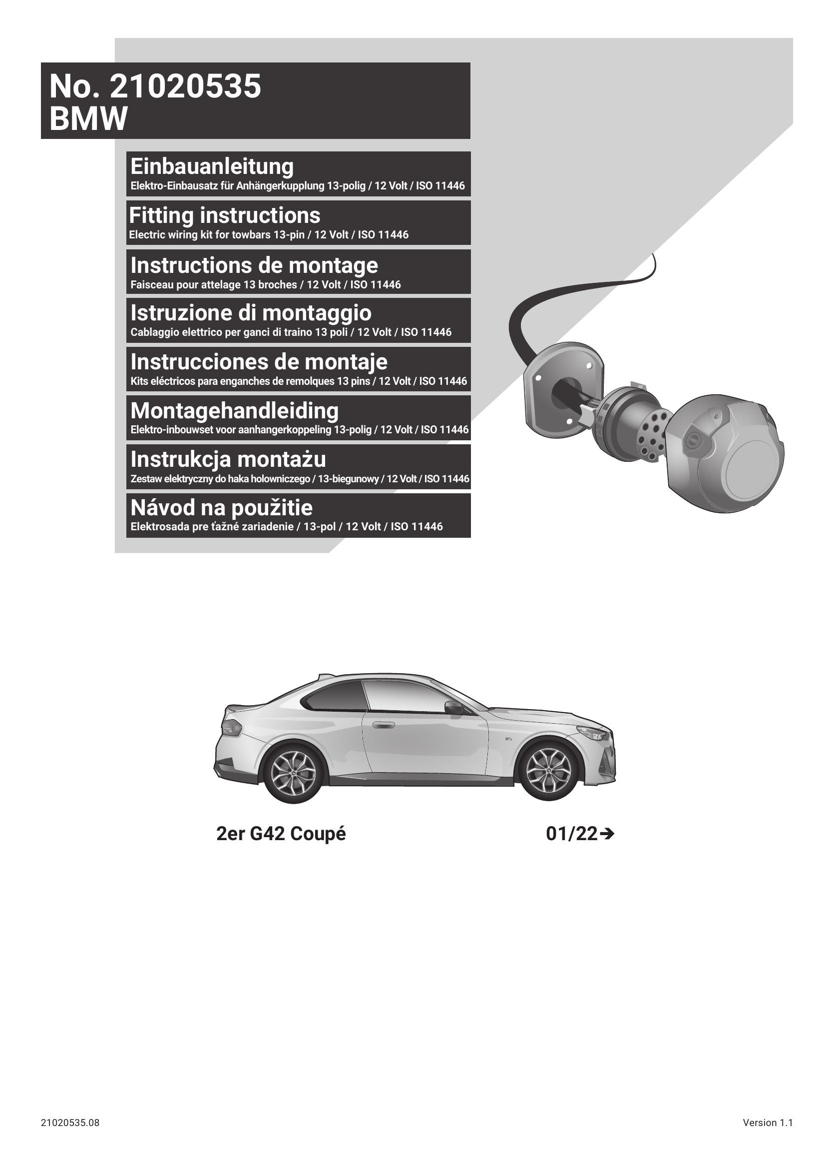 BMW 2 Serie G42 Coupe 2022 Sonrası Orijinal Tesisat