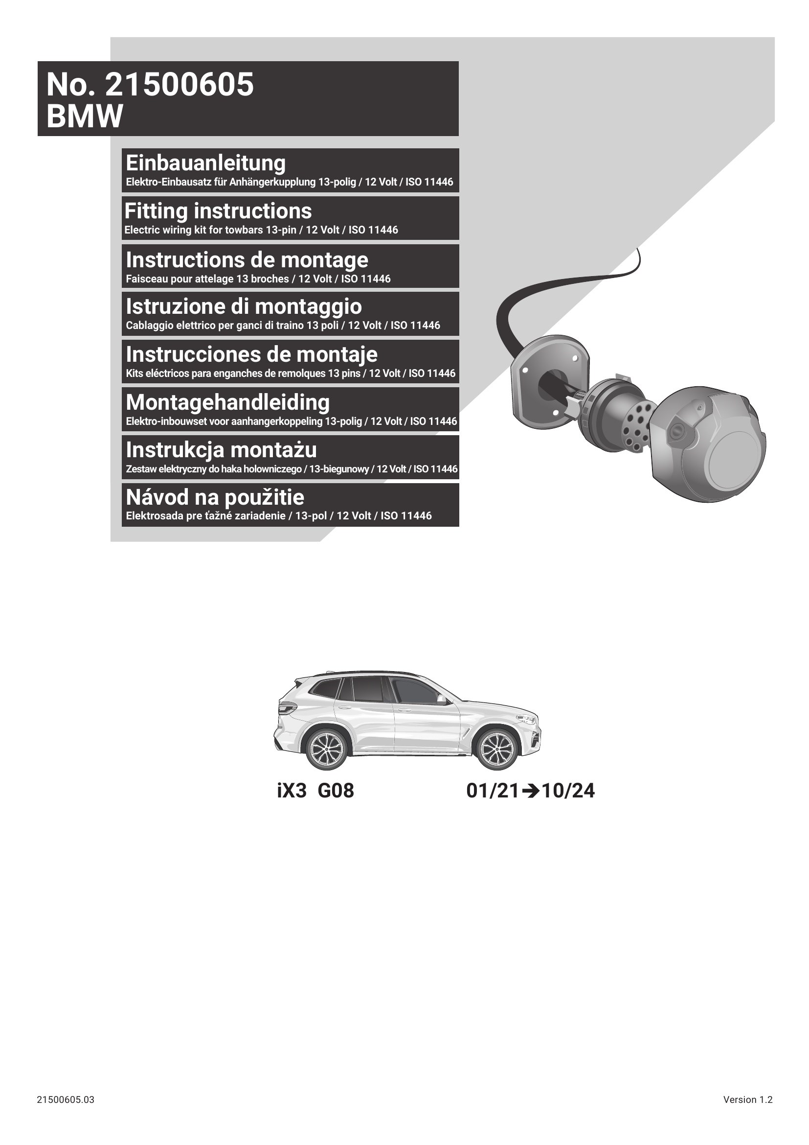 BMW iX3 G08 2021-2024 Orijinal Tesisat