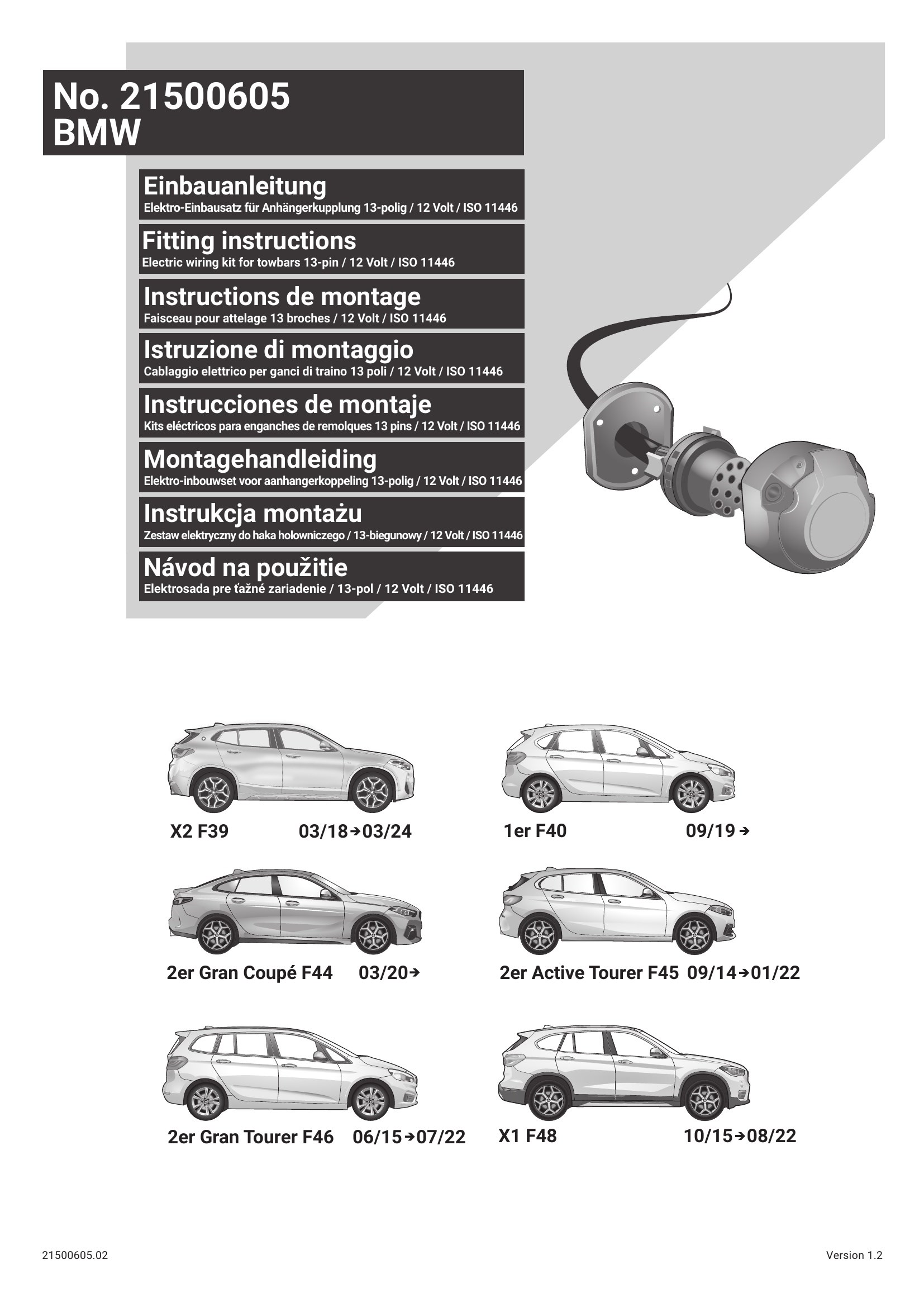 BMW X1 2015-2022 Orijinal Tesisat