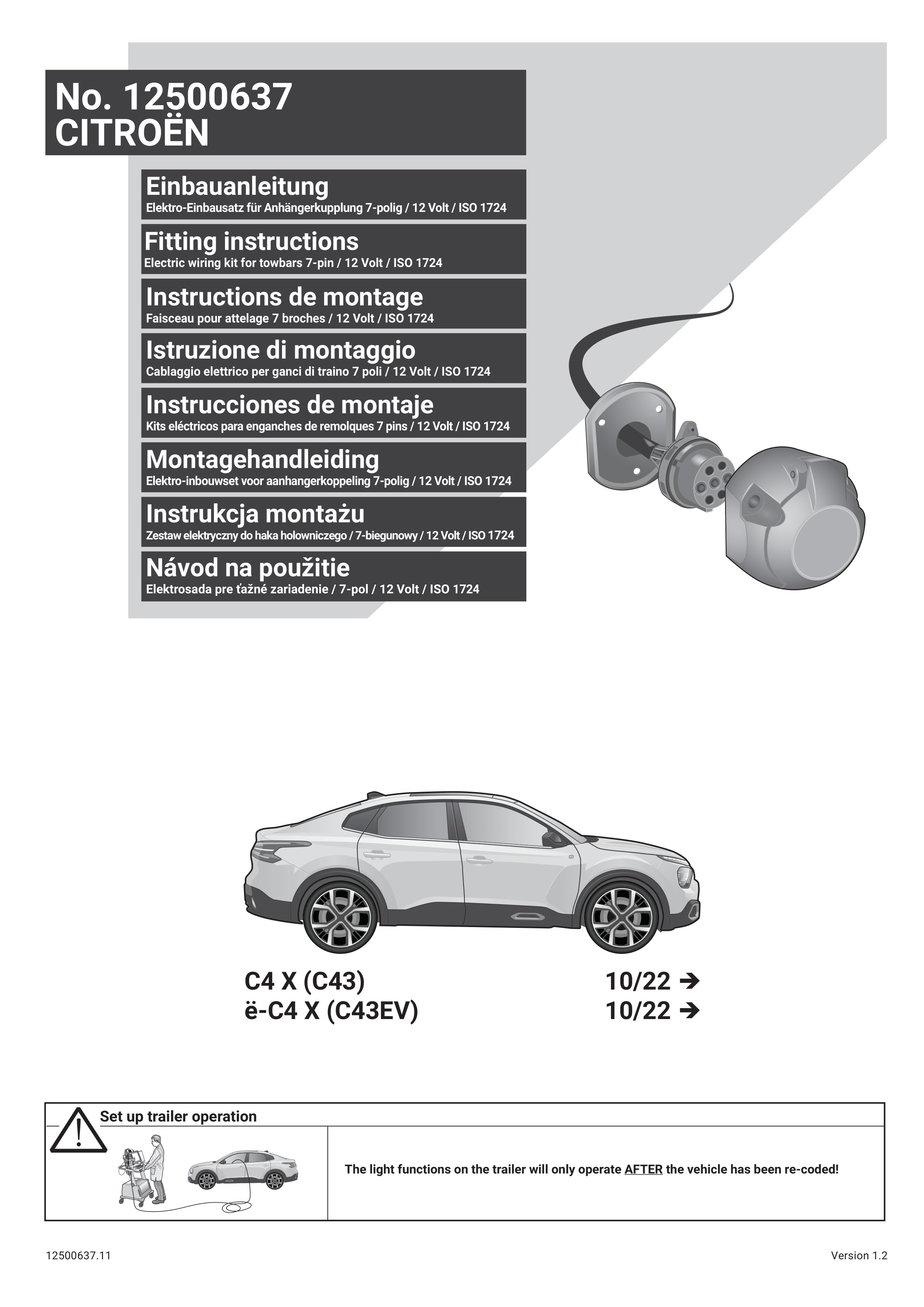 CITROËN C4 / Ë-C4 | 2021 Sonrası 7 P Orijinal Tesisat