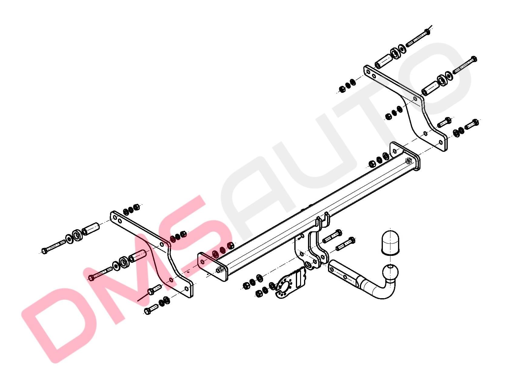 DMS-Dacia Duster 2010 Sonrası Çeki Demiri