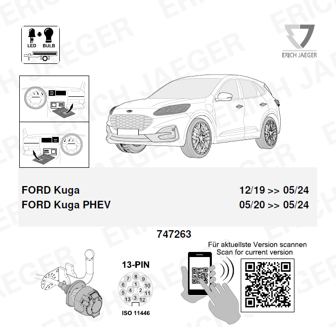 FORD Kuga   2019-2024 Orijinal Tesisat