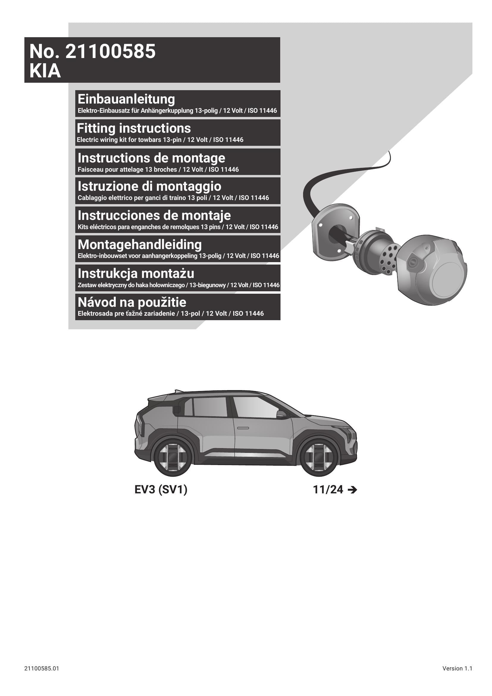 Kia EV3  Orijinal Elektrik Tesisatı (11/2024→)