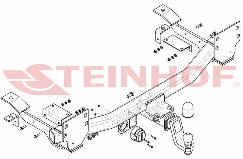 Land Rover Range Rover Vogue (L322) 2002-2012 Sökülebilir  Çeki demiri