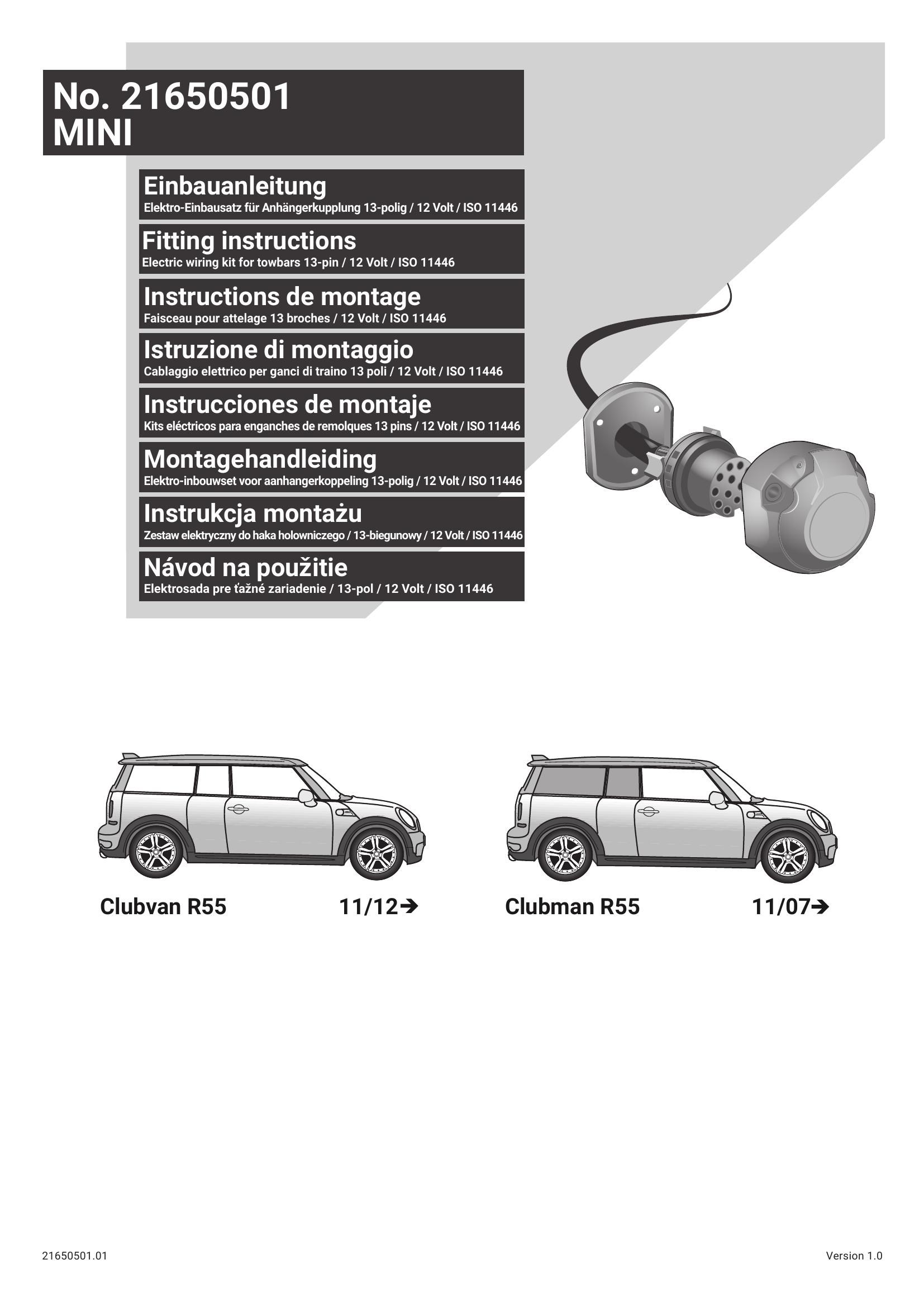 Mini Clubman R55 2007 Sonrası Orijinal Tesisat