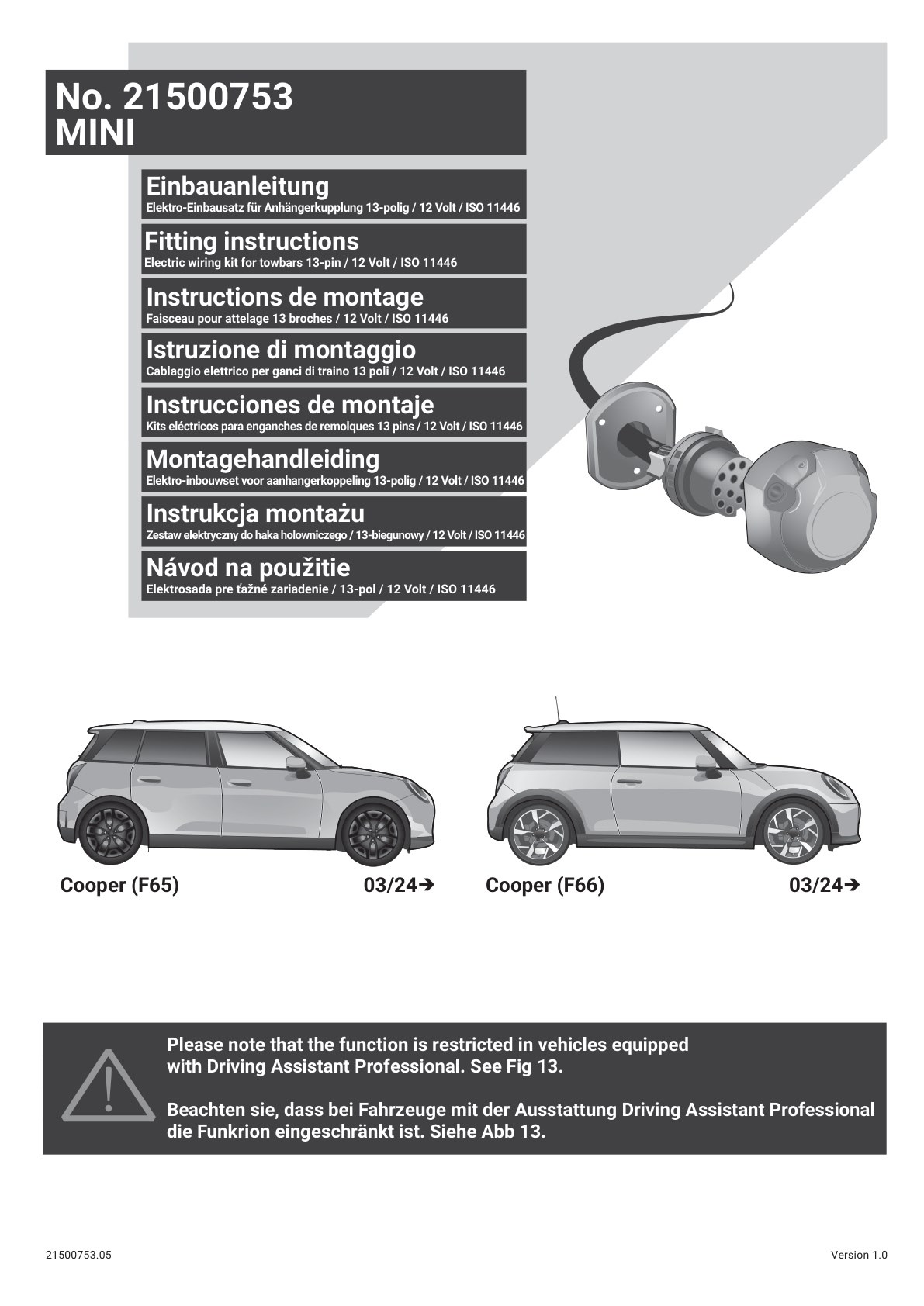 Mini  Cooper 2024 Sonrası F65,F66 Orijinal Tesisat 