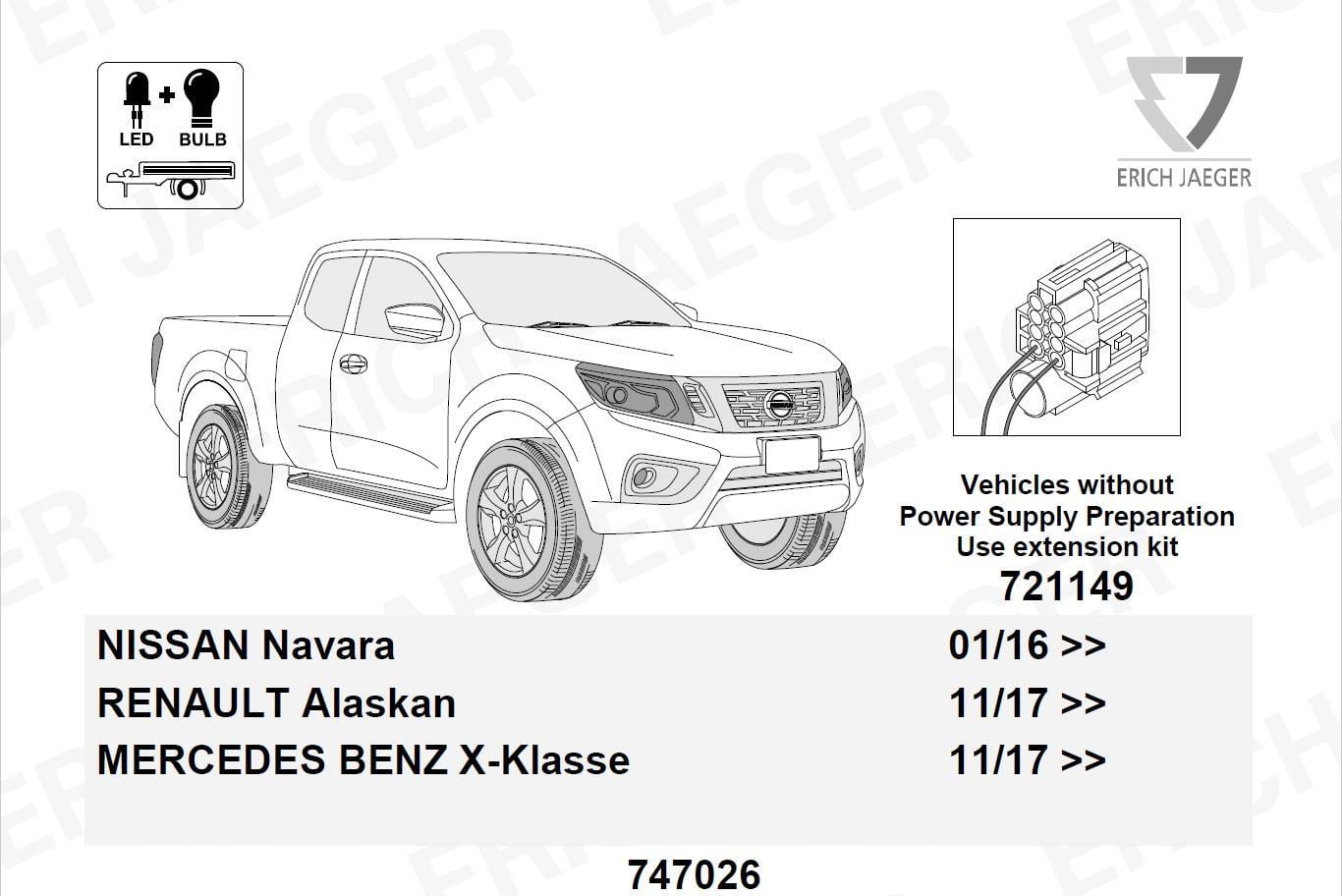 NISSAN Navara 2017 Sonrası 13 Pin Orijinal Tesisat