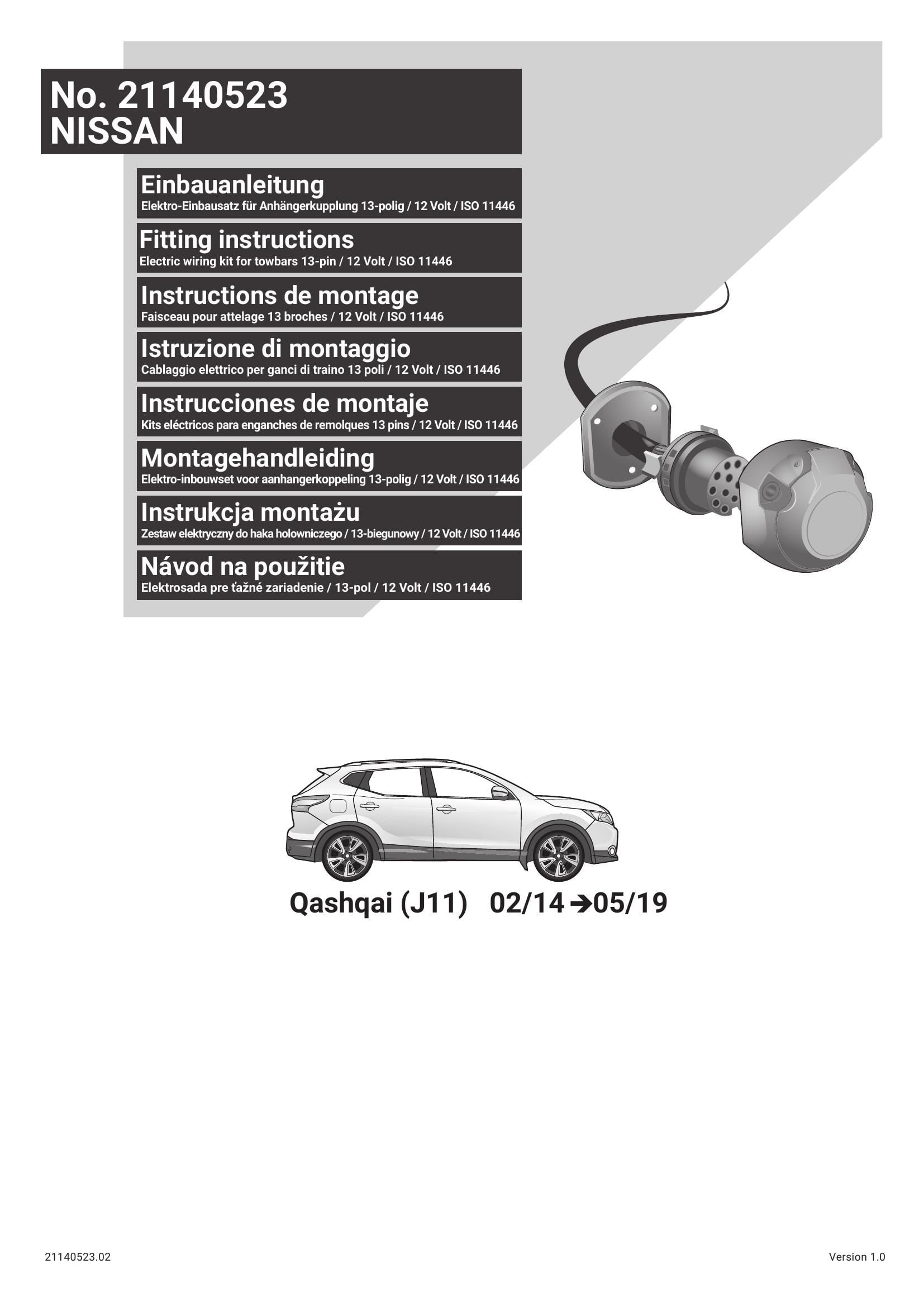 Nissan Qashqai J11 2014 - 2019 Orijinal Tesisat
