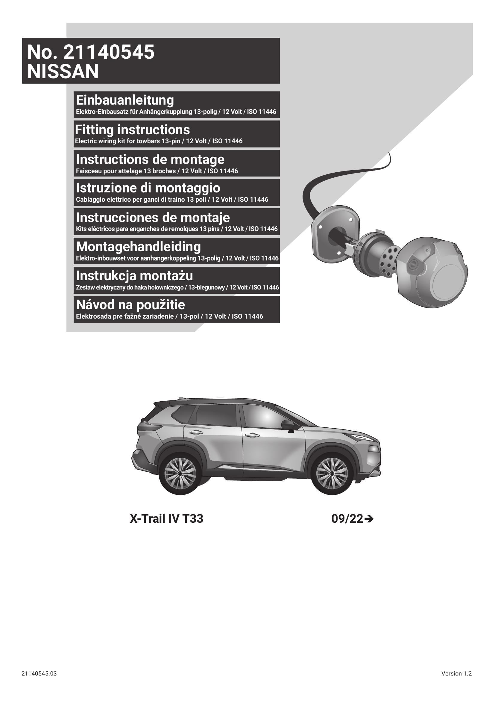 Nissan X-Trail IV 2022 Sonrası Orijinal Tesisat