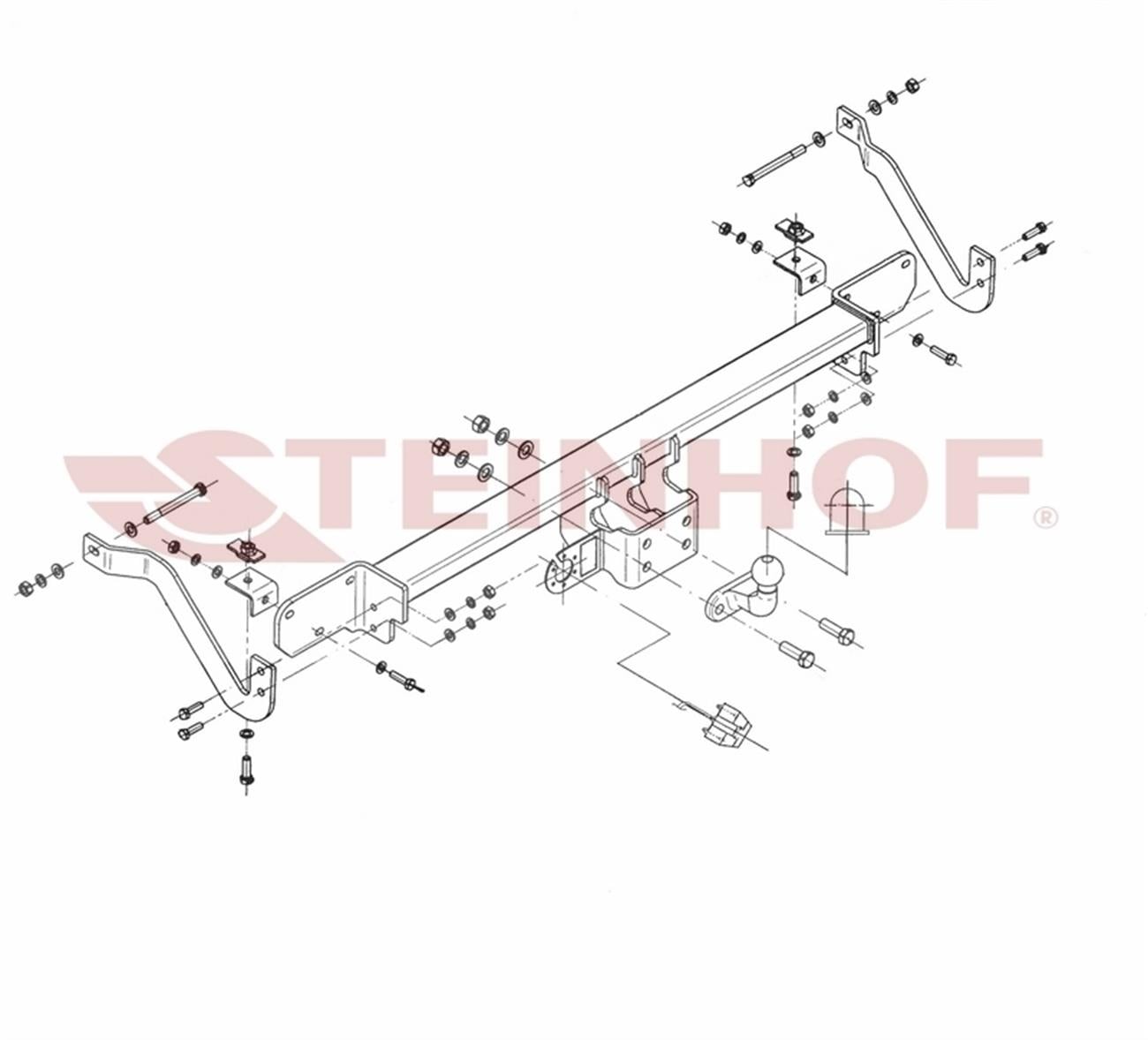 Peugeot Boxer 2006-2014   Çeki Demiri Kısa Şasi