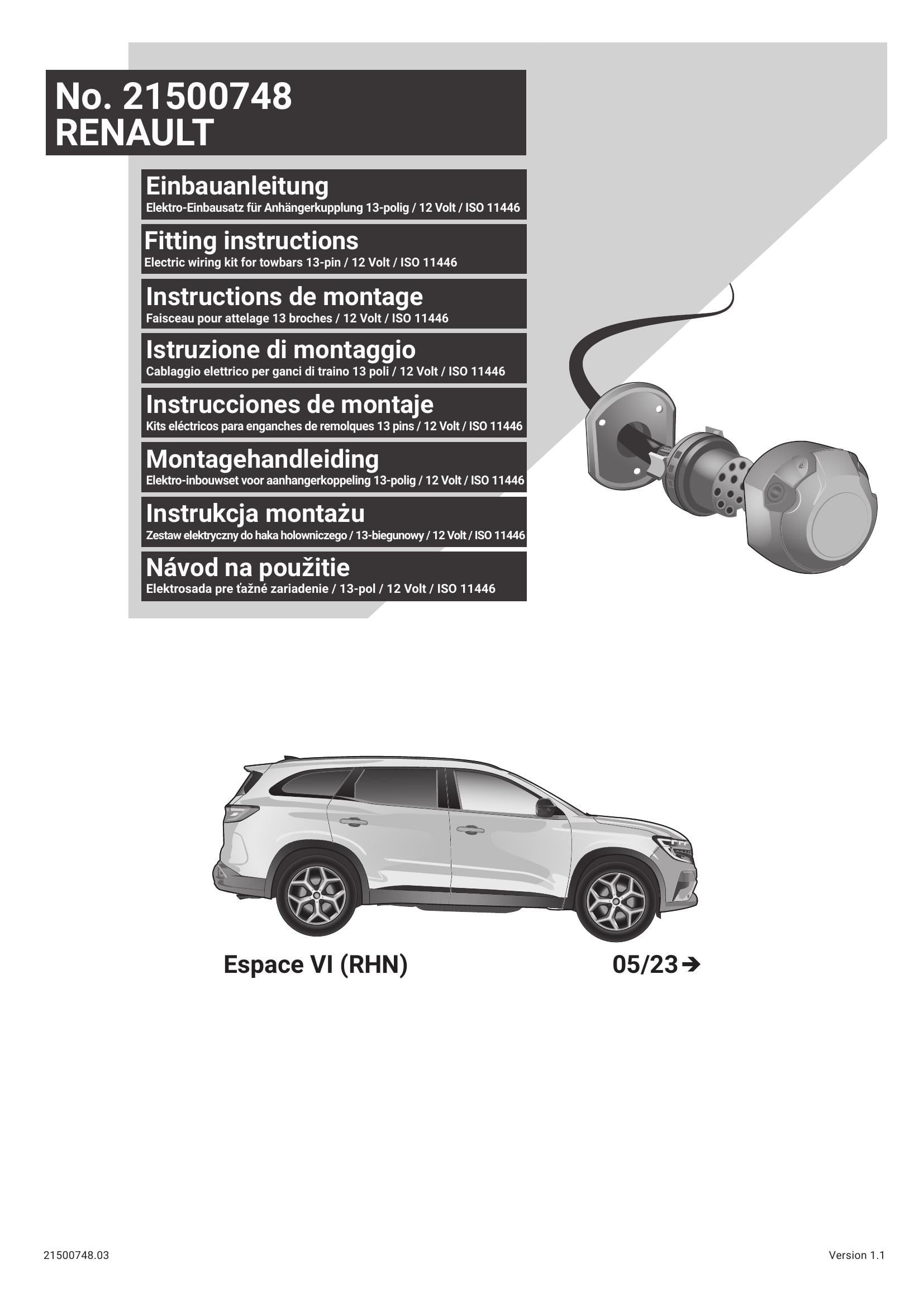 Renault Espace E-Tech Orijinal Tesisat