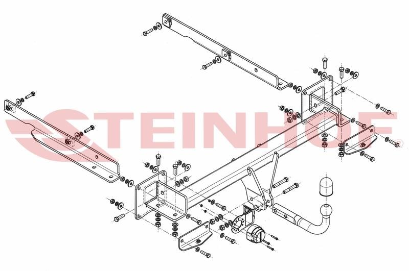 RİMORCHİ-MERCEDES GL 2006-2012 (X164)  Çeki Demiri (AMG Hariç) 