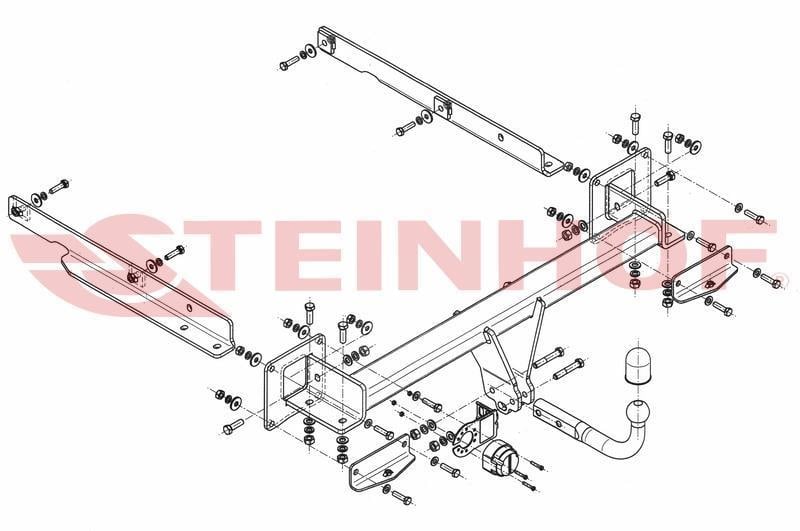 RİMORCHİ-MERCEDES GL 2006-2012 (X164)  Çeki Demiri (AMG Hariç) 