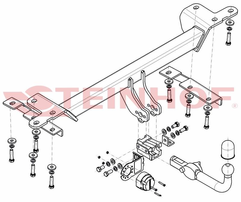 Suzuki Grand Vitara 2005-2015 Sökülebilir  Çeki Demiri