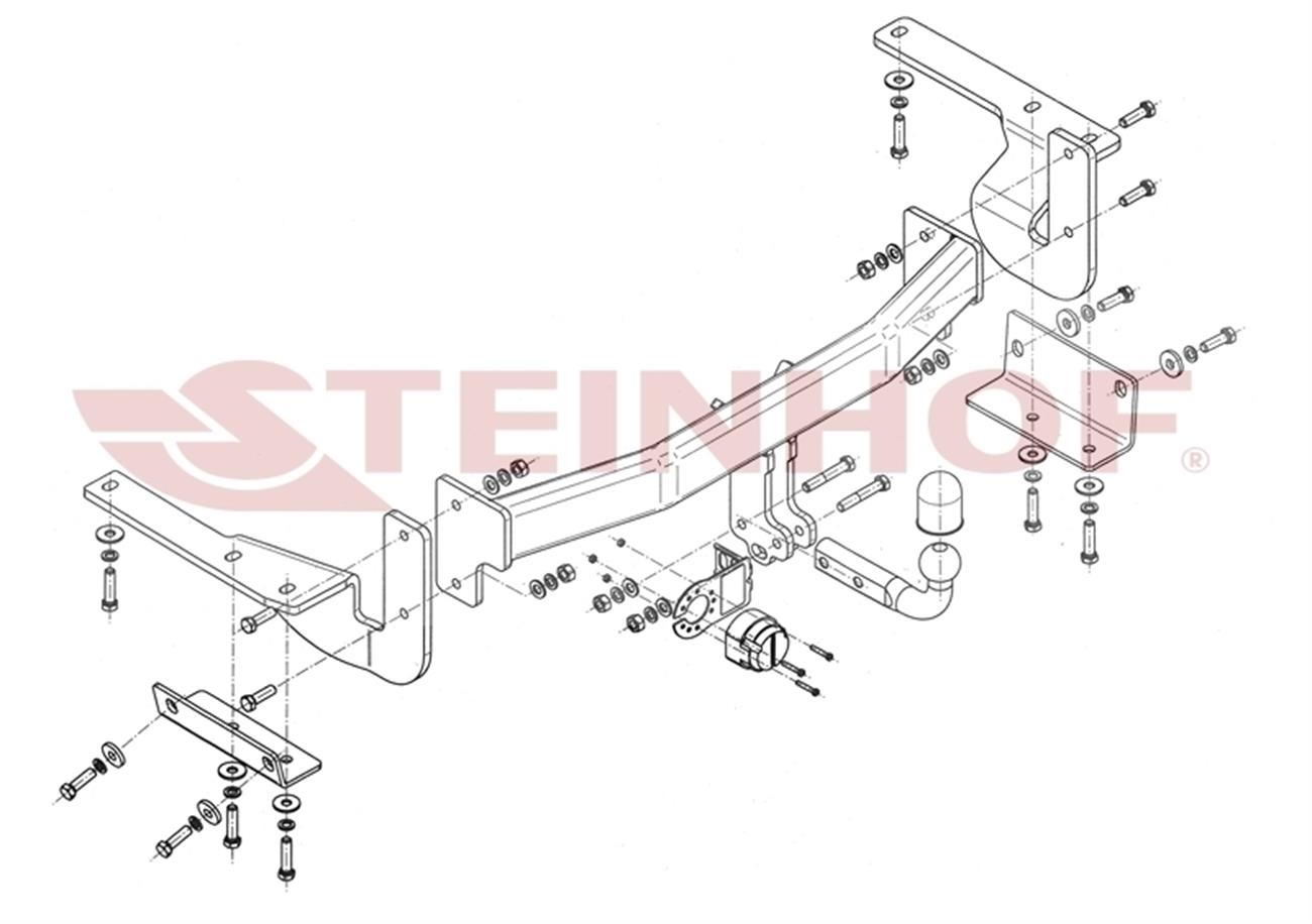 Toyota Highlander III 2011-2014 Çeki Demiri