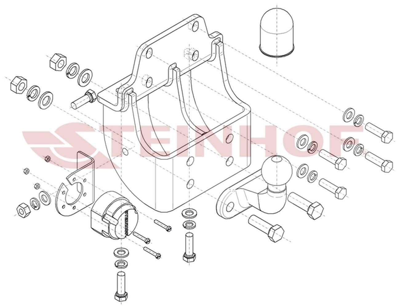 Toyota Land Cruiser 2003-2009 Çeki Demiri Hatchback 3 Kapı (J125 Kasa) Flanşlı