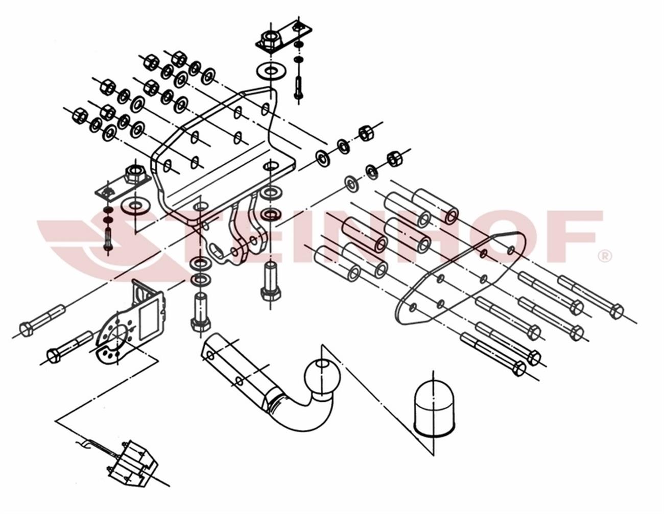 Toyota Land Cruiser 2008 Sonrası Çeki Demiri   (J200 Kasa)  