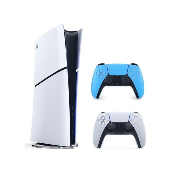  Oyun Konsolları Playstation PS5SLIM1TB+MAVI İthalatçı  Sony Playstation 5 Slim 1 TB + Digital Edition + 2. Mavi Dualsense Kol (İthalatçı Garantili)