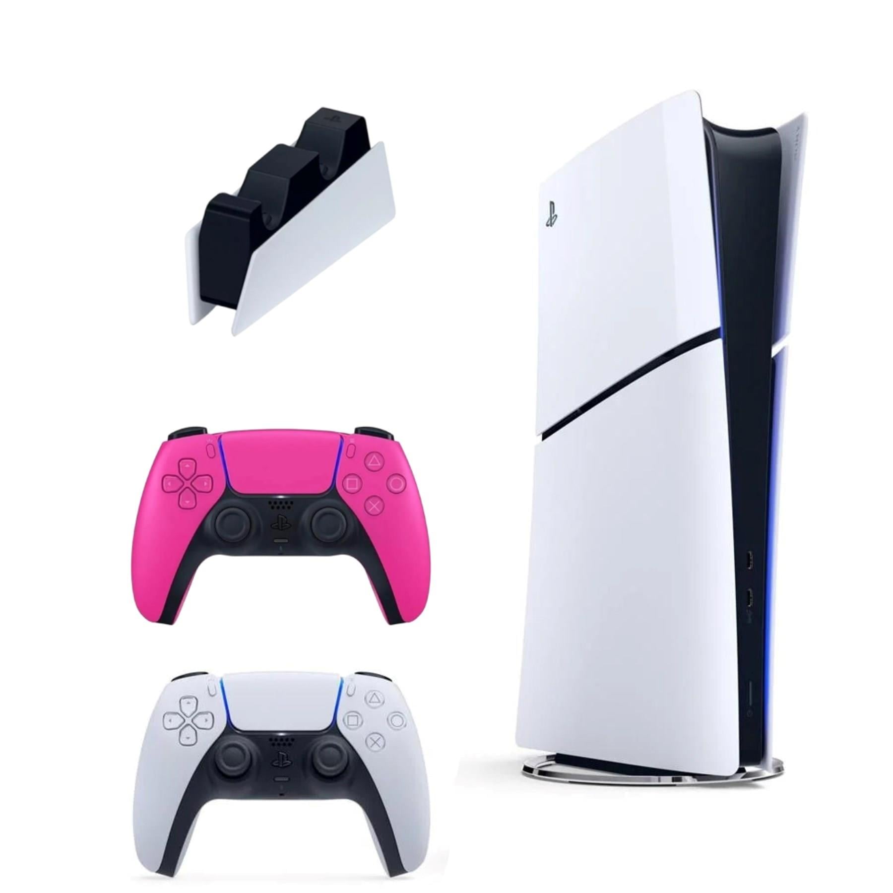  Oyun Konsolları Playstation PS5SLIM1TB+DPMBE+S İthalatçı  Playstation 5 Slim Digital İthalatçı Garantili + 2. Pembe Dualsense + Şarj İstasyonu