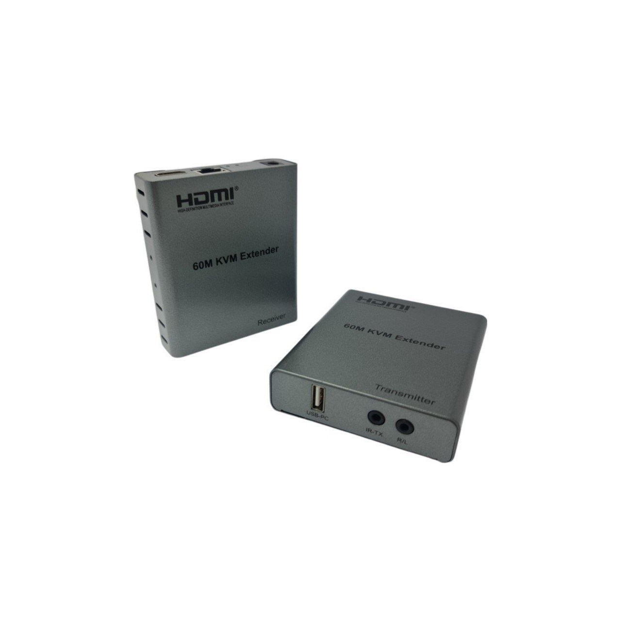 HERZ NVC-KVM4K60M CAT6 60MT (2Lİ) HDMI-USB-IR EXTENDER