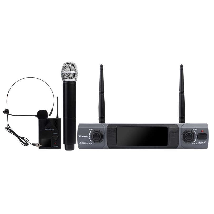WESTA WM-202HT 1 RECEIVER 1 HANDHELD 1 YAKA MİKROFON SETİ