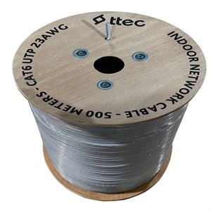 TTEC KBL-CAT6-23CCA/IN500G 500MT U/UTP CAT6 NETWORK PVC KABLO GRI CCA 0.55MM