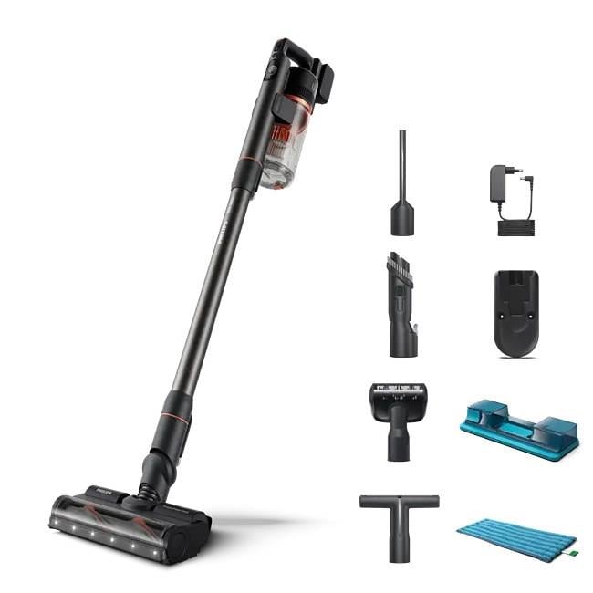  Süpürgeler Philips XC7055/01 Distribütör  Philips 7000 Serisi Aqua XC7055/01 Şarjlı Dikey Süpürge Siyah