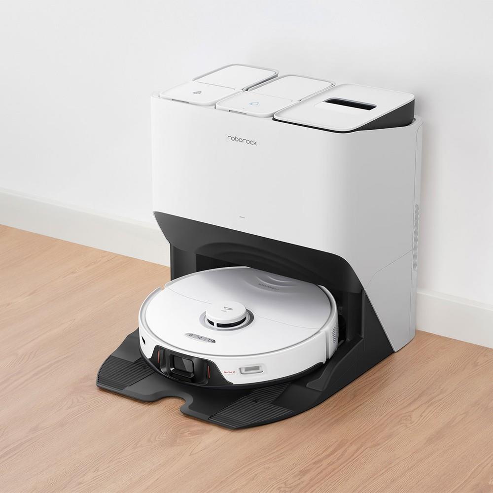 S8 Pro Ultra İstasyonlu Robot Süpürge-Beyaz