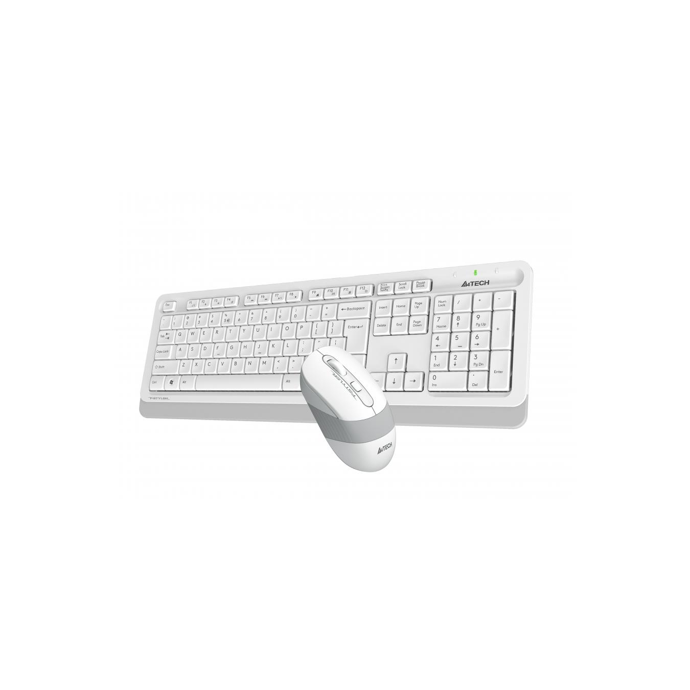A4 TECH FG1010 KABLOSUZ STANDART BEYAZ Q KLAVYE MOUSE