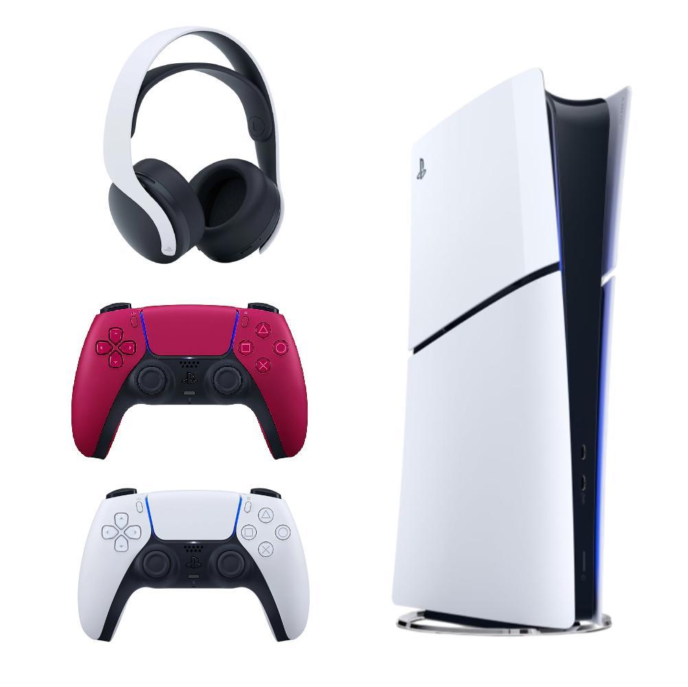  Oyun Konsolları Playstation PS5SLIM1TB+DKRM+3DK İthalatçı  Sony Playstation 5 Slim İthalatçı Garantili + 2.  Kırmızı Dualsense + Pulse 3D Kablosuz Kulaklık