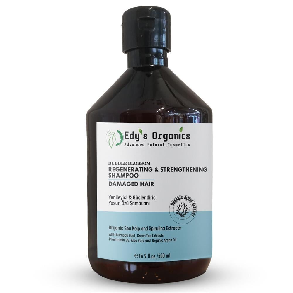 Yenileyici & Güçlendirici Yosun Özü Şampuan | Organik Seaweed + B5 + Hidrolize Buğday Proteini | 500 ml