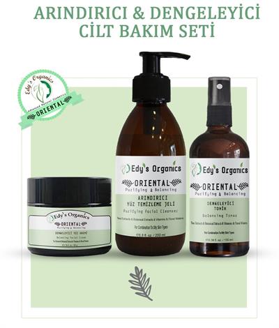 ORIENTAL Cilt Bakım Seti | Arındırıcı | Dengeleyici | Organik Kombuça Çayı+Beyaz Çay+Yeşil Çay+Bitkisel BHA