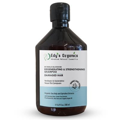 Yenileyici & Güçlendirici Yosun Özü Şampuan | Organik Seaweed + B5 + Hidrolize Buğday Proteini | 500 ml