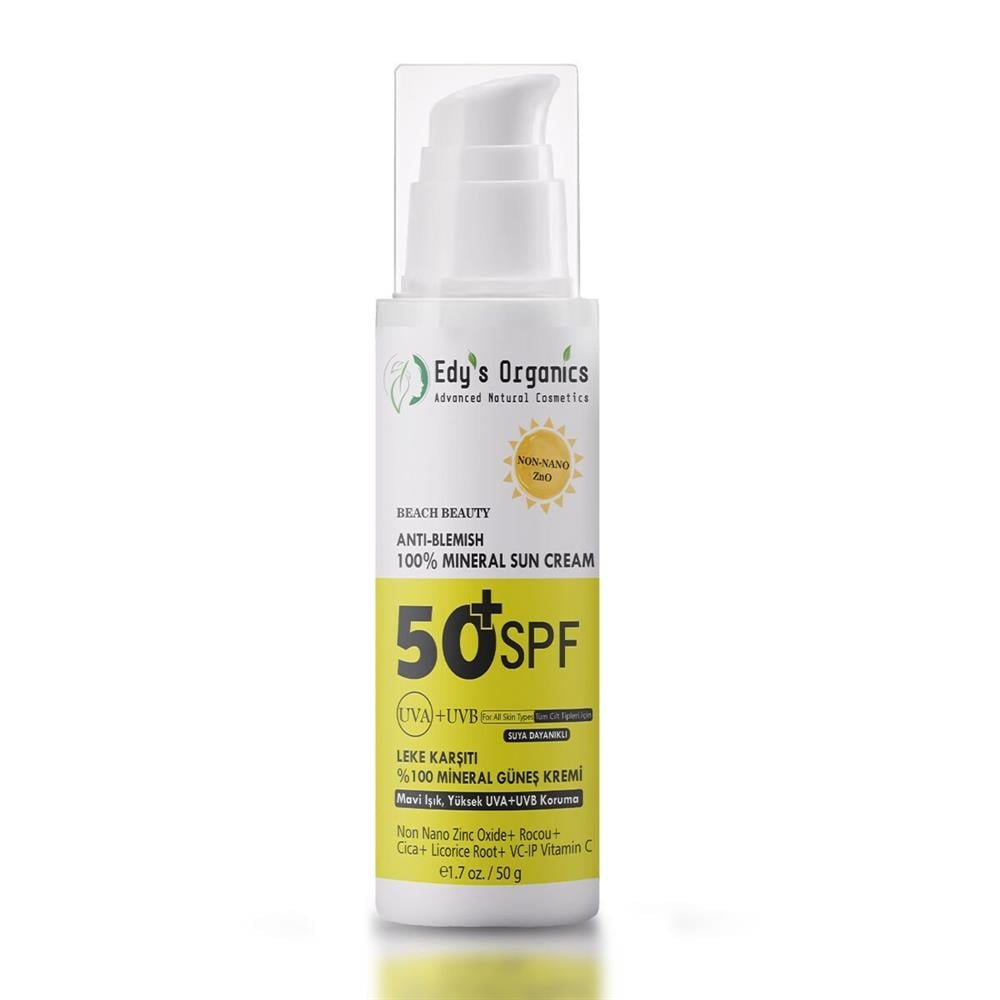 Leke Karşıtı %100 Mineral Güneş Kremi 50g