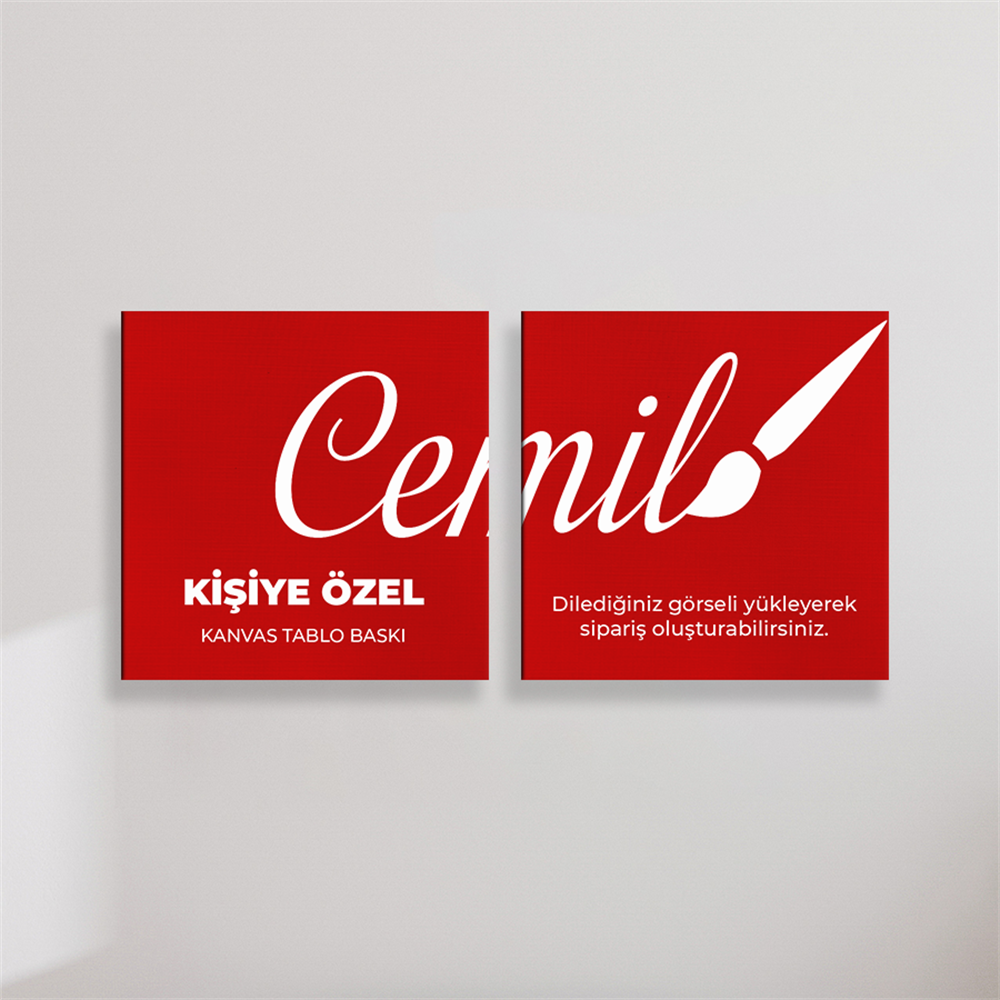 2 Parçalı Kare Kanvas Tablo