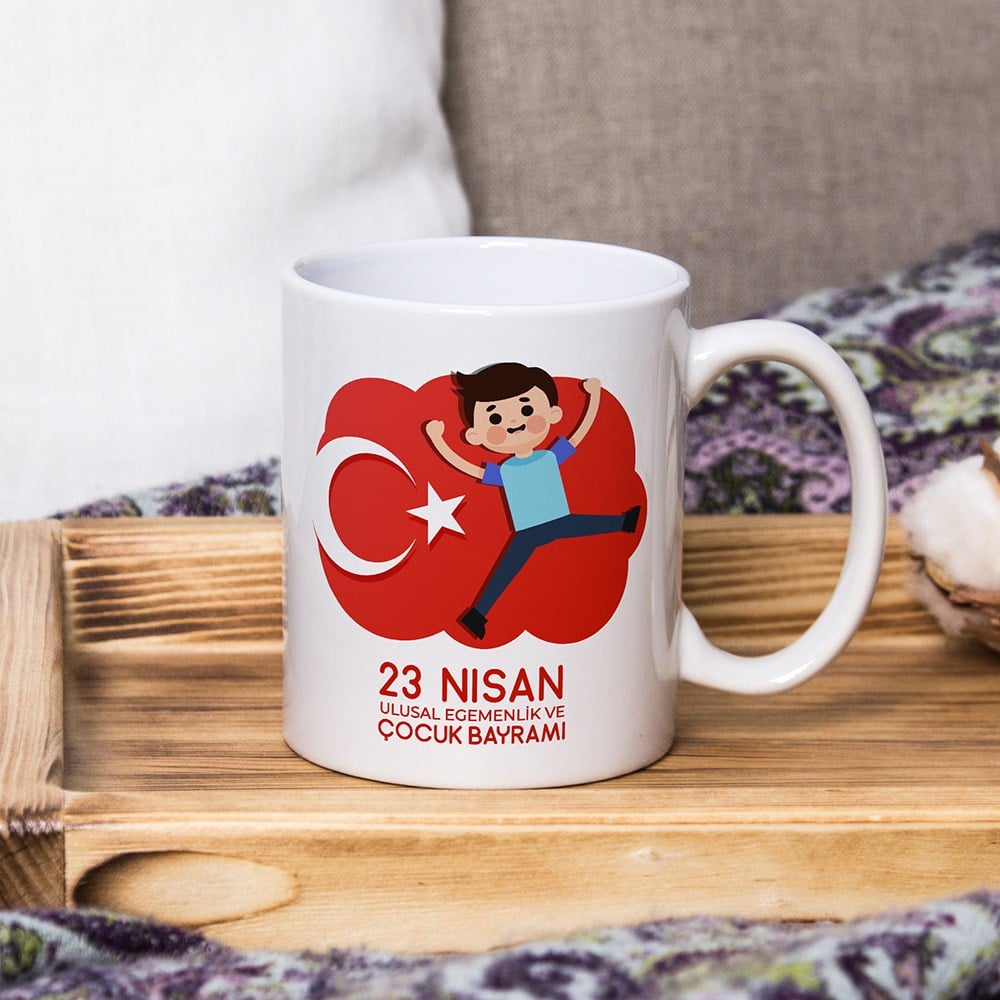 23 Nisan Temalı Kupa Baskı Model 2