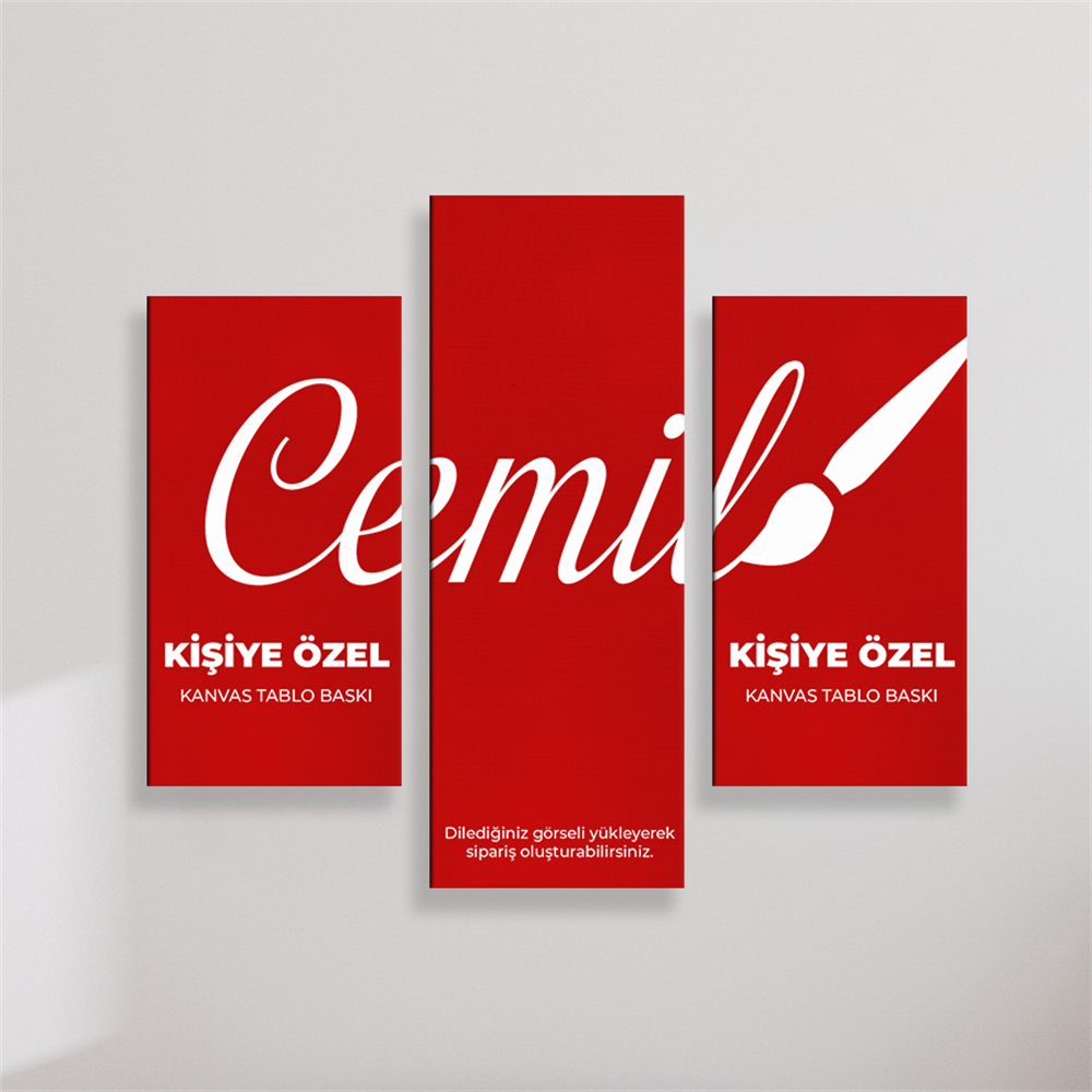 3 Parçalı Kanvas Tablo