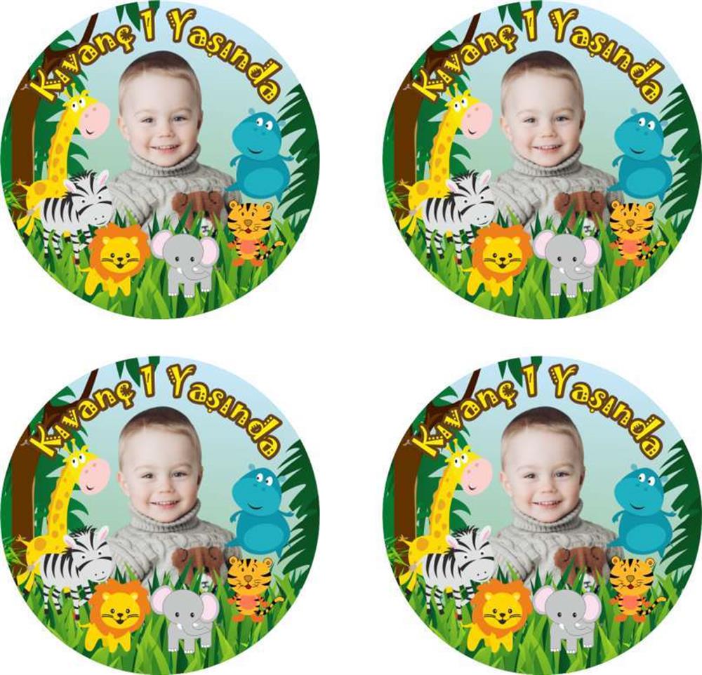 Etiket 4 Cm- 20 Adet- Yapışkanlı Sticker