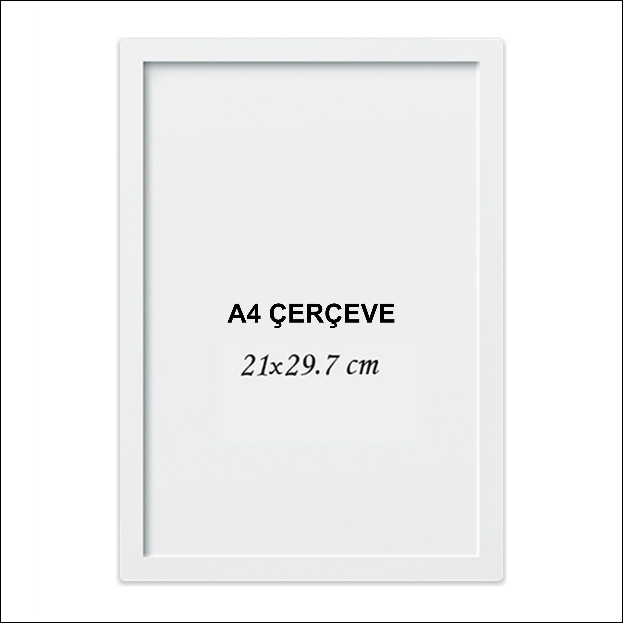 A4 Belge , Sertifika, Fotoğraf Çerçevesi - Beyaz
