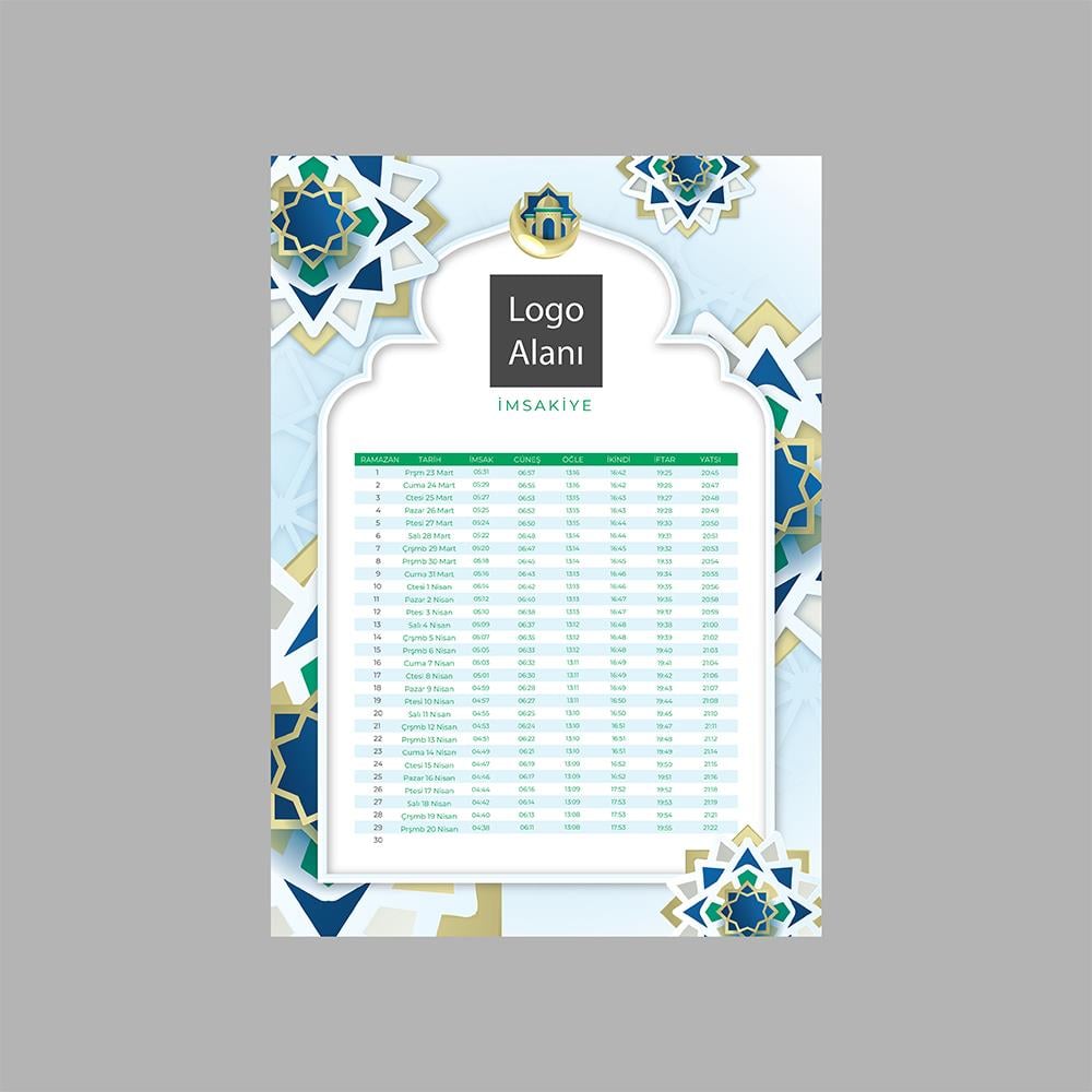 İmsakiye Tasarım 3