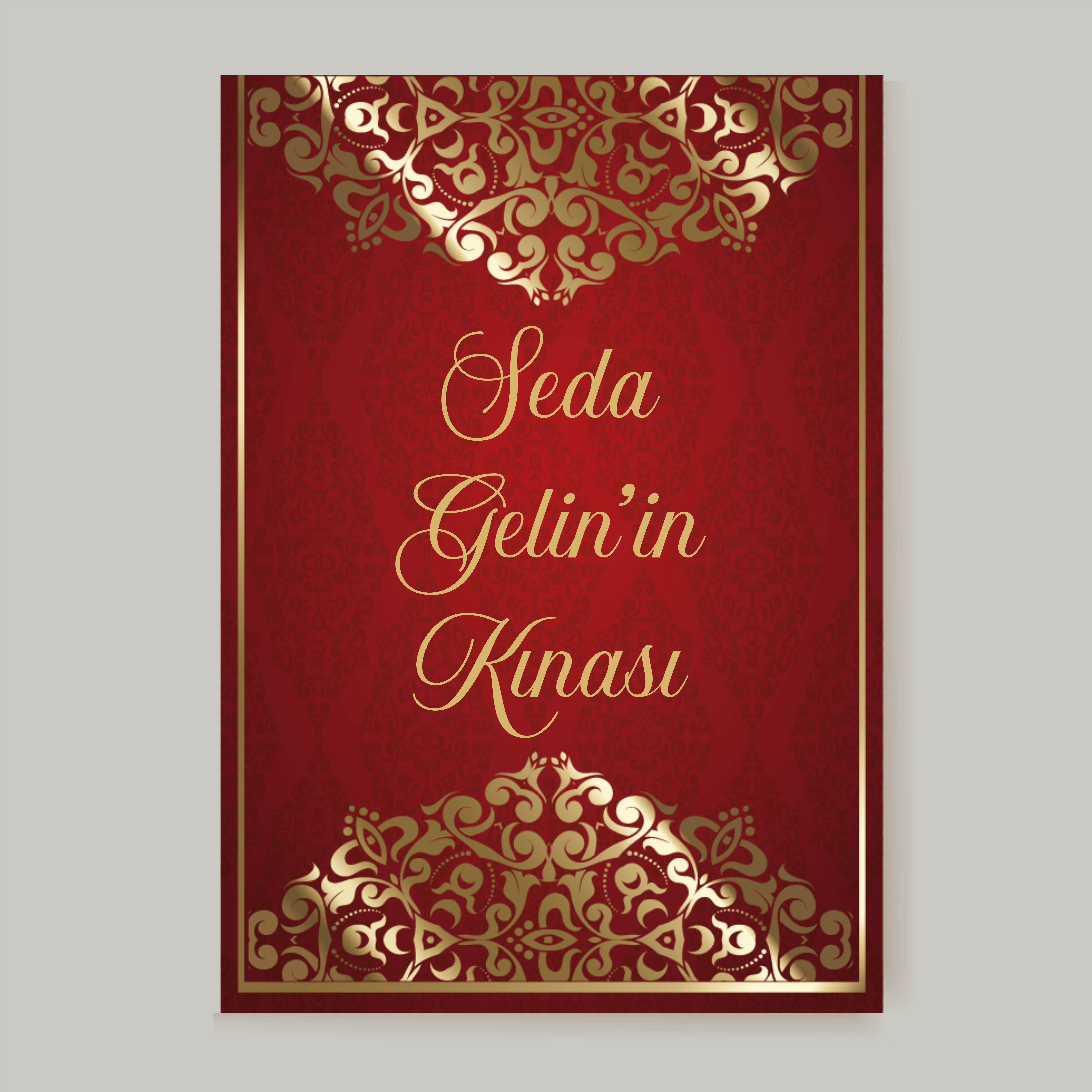Kına Karşılama Panosu Model 2
