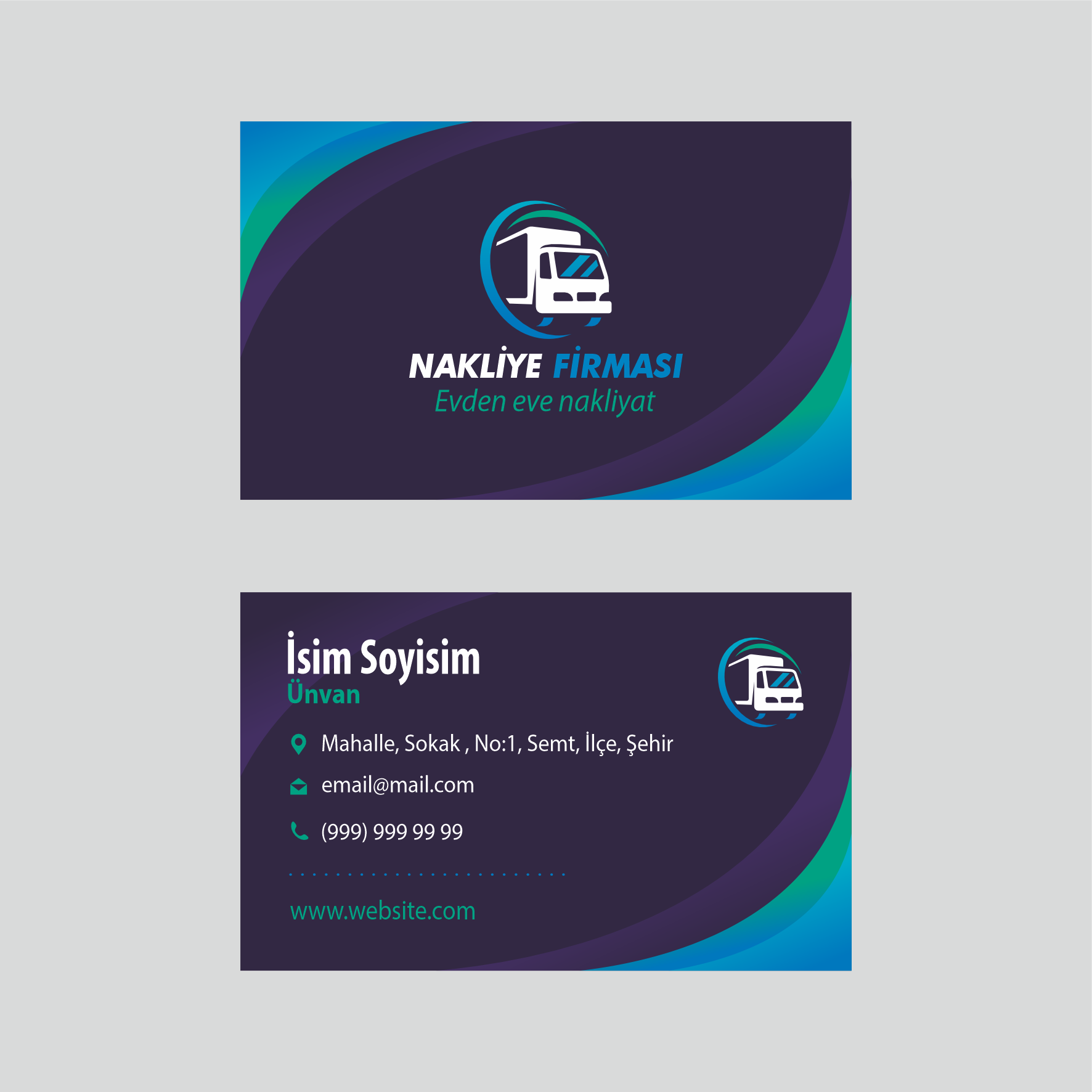 Nakliye Kartvizit Model 1