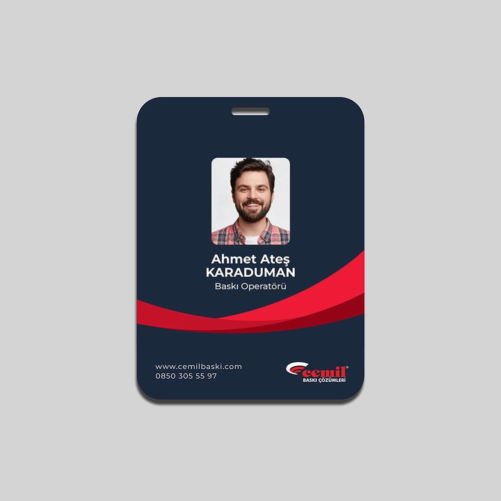 PVC Kaplama Yaka Kartı 9x12cm