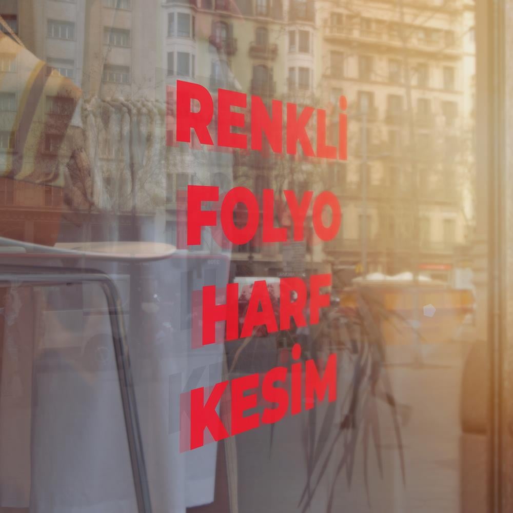 Renkli Folyo Kesim ( Zeminsiz Etiket )