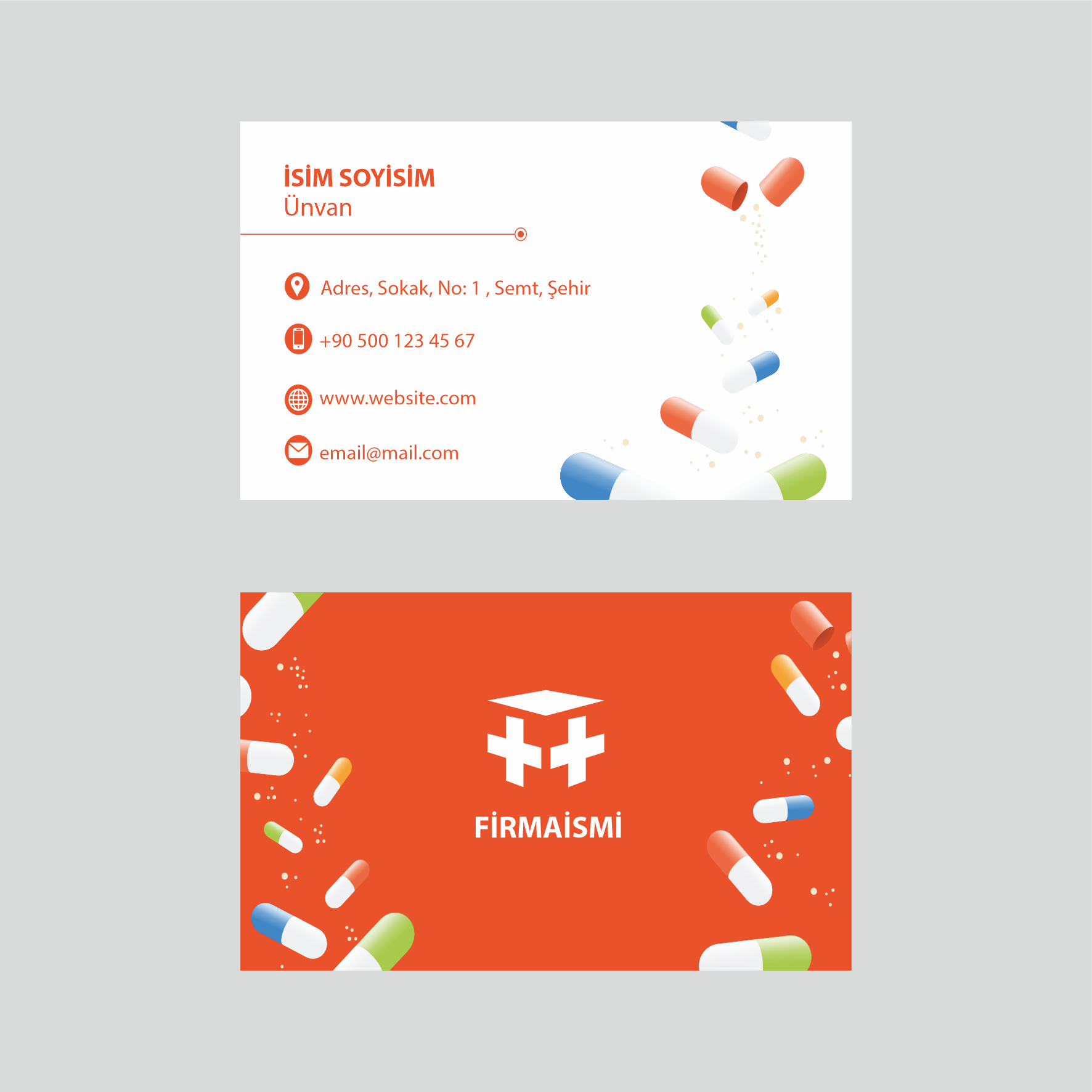 Sağlık Sektörü Kartvizit Model 1