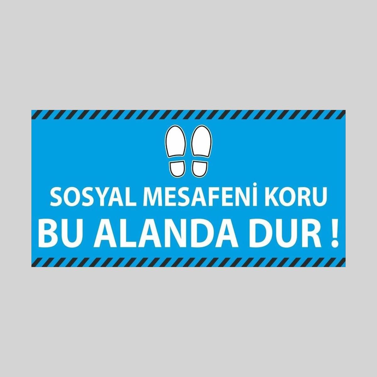 Yer Zemin Etiketi Model-26 (100 x 50 cm)