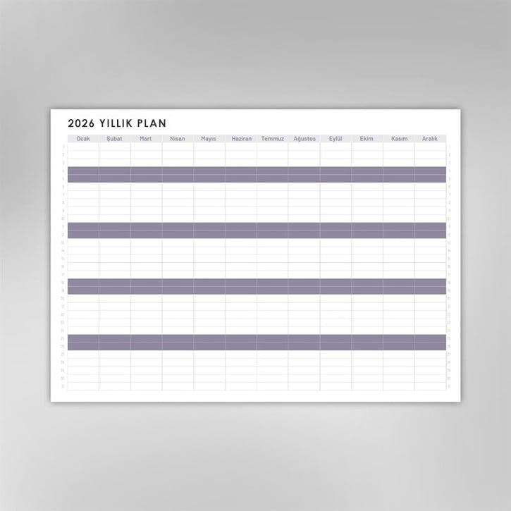 Yıllık Plan Takvimi