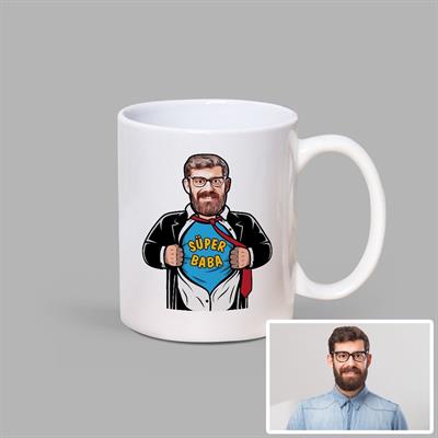 Babalar Günü Beyaz Kupa Süper Baba