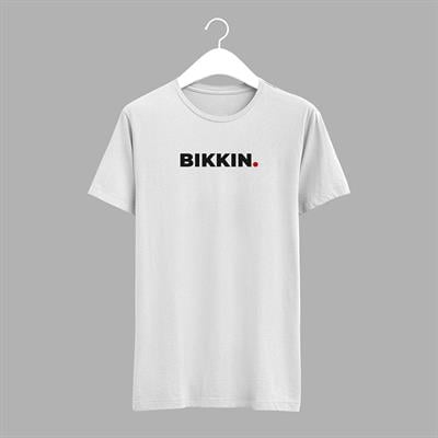 Siyah / Beyaz  Tişört ( Bıkkın ) Yazılı