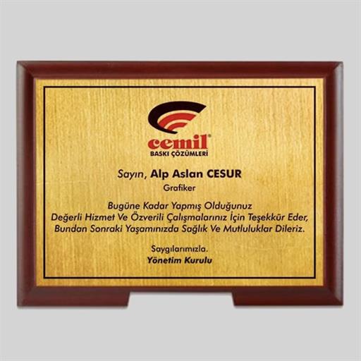Ahşap Ayaklı Düz Plaket Yatay